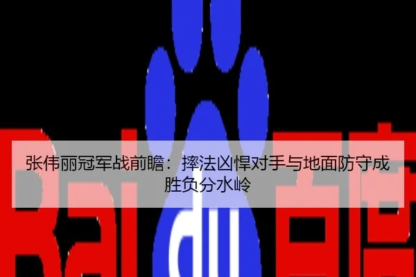 张伟丽冠军战前瞻：摔法凶悍对手与地面防守成胜负分水岭